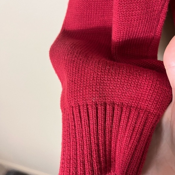 St. John’s Bay 100% Cotton Red Blue Striped Crewneck Sweater XL Preppy Y2K - Picture 4 of 6